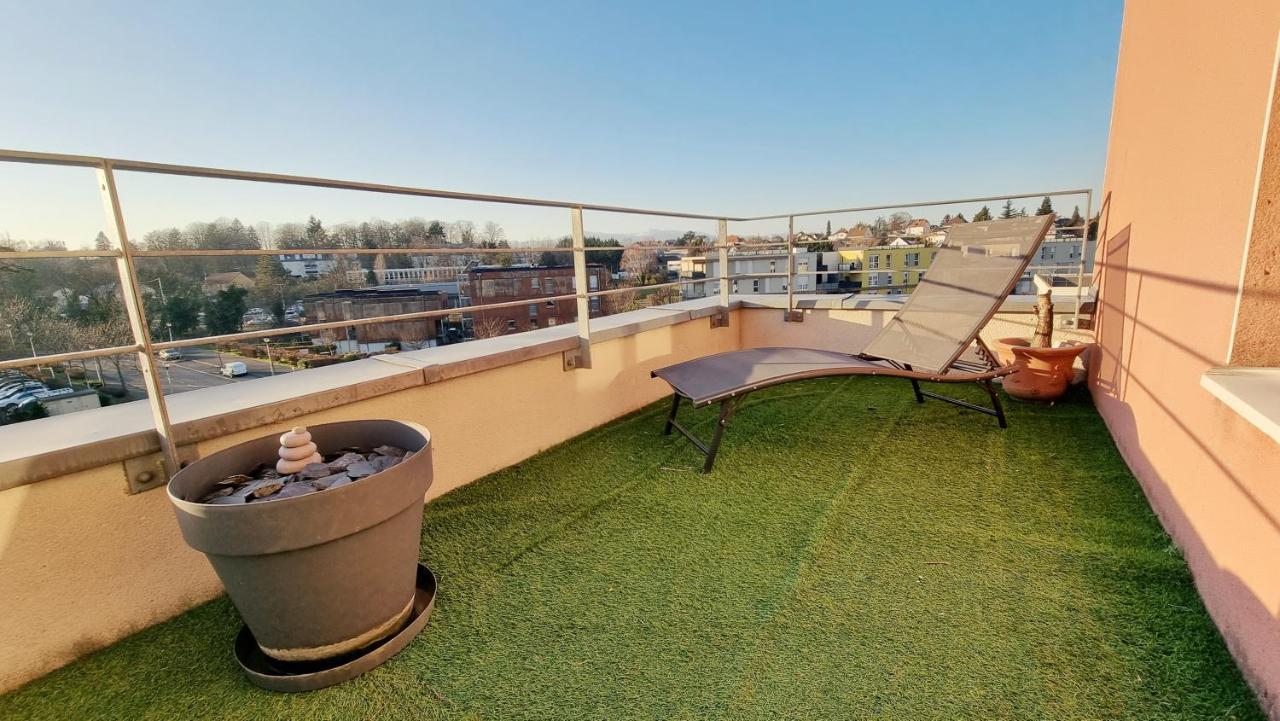 Le Smart - Parking - Terrasse - Wifi - Mulhouse - Relax Bnb Pfastatt Екстериор снимка