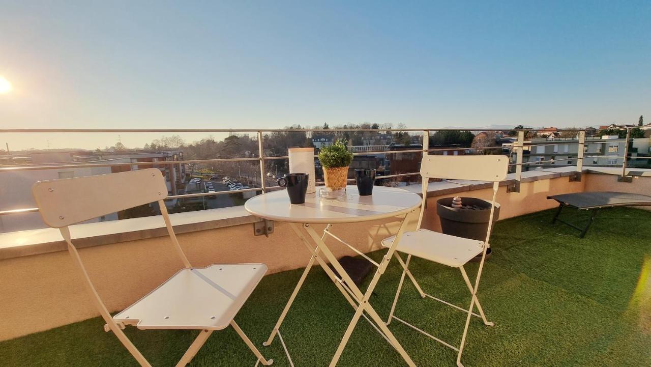 Le Smart - Parking - Terrasse - Wifi - Mulhouse - Relax Bnb Pfastatt Екстериор снимка
